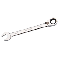Dynamic Tools D076108 Reversible Combination Ratcheting Wrench, 12 Point, 8mm, Chrome Finish
