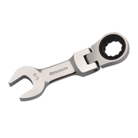 Dynamic Tools D076220 Cl&eacute; &agrave; cliquet courte avec t&ecirc;te flexible SAE