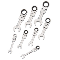 Dynamic Tools D076607 Stubby Wrench Set, Combination, 8 Pieces, Imperial