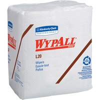 Kimberly-Clark 47022 Serviettes jetables L20 WypAll, Tout usage, 12-1/2" lo x 12" la
