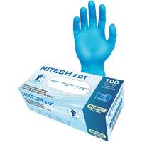 Ronco 385 EDT&reg; Examination Gloves, Large, Nitech&reg;, 5-mil, Powder-Free, Blue, Class 2