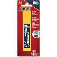 Olfa 1092625 Lames argent&eacute;es LB-5B de 18 mm, Style Cassable