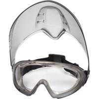 Pyramex GG504TSHIELD Lunettes de s&eacute;curit&eacute; Capstone Shield avec &eacute;cran facial amovible, Lentille Transparent, Antibu&eacute;e, Ventilation Directe/Ferm&eacute;