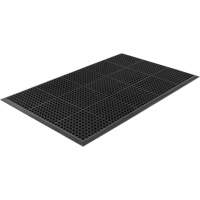 Edgewood Matting CBI220305 Competitor Series Mats, Slotted, 3' x 5' x 7/8", Black, Natural Rubber
