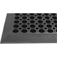 Edgewood Matting CBI220305 Competitor Series Mats, Slotted, 3' x 5' x 7/8", Black, Natural Rubber