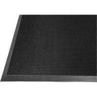 Edgewood Matting GFM223239 Gritstop Fingermat Matting, Rubber, Scraper Type, Textured Pattern, 2-2/3" x 3-3/4", Black