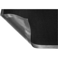 Edgewood Matting GFM223239 Gritstop Fingermat Matting, Rubber, Scraper Type, Textured Pattern, 2-2/3" x 3-3/4", Black