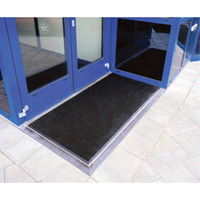 Edgewood Matting GFM223239 Gritstop Fingermat Matting, Rubber, Scraper Type, Textured Pattern, 2-2/3" x 3-3/4", Black