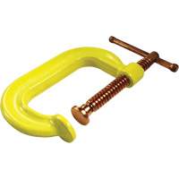 Bessey CDF402CHV Regular-Duty Deep Throat C-Clamp, 2" (51 mm) Capacity, 2-1/8" (54 mm) Throat Depth