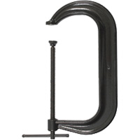 Bessey CDF412 Regular-Duty Deep Throat C-Clamp, 12" (305 mm) Capacity, 6-1/4" (159 mm) Throat Depth