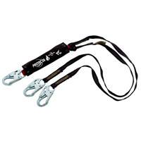 3M Protecta Fall Protection 1340188C PRO Shock-Absorbing Lanyard, 4', Snap Hook Center, Snap Hook Leg Ends, Kevlar&reg;