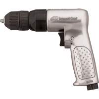 Ingersoll Rand 7802RAKC Reversible Air Drill, 4 CFM, 1/4" NPTF, 93 dBA, 3/8" Chuck, Keyless