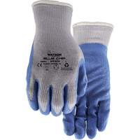 Watson Gloves 320-L Stealth Blue Chip Coated Gloves, Large, Rubber Latex Coating, 10 Gauge, Polyester Shell