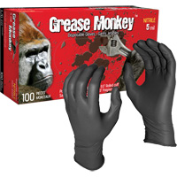 Watson Gloves 5554PF-L Grease Monkey&reg; Disposable Gloves, Large, Nitrile, 5-mil, Powder-Free, Black