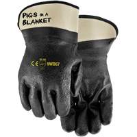 Watson Gloves 9WB67 Pigs in a Blanket Coated Gloves, One Size, Nitrile/PVC Coating
