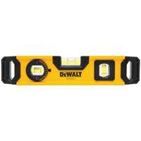 DEWALT DWHT43003 Torpedo Level, 9" L, Aluminum, 3 Vials, Magnetic