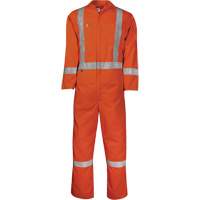 Big Bill 408US7-T-ORA-XL Westex UltraSoft&reg; Unlined Contractor Coveralls, Size X-Large (Tall), Orange, 8.7 cal/cm²