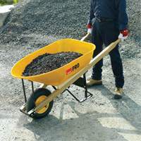 Garant TIFS600FF Wheelbarrow, 6 cu. ft., Steel Tray