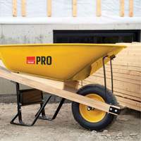 Garant TIFS600FF Wheelbarrow, 6 cu. ft., Steel Tray