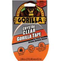 Gorilla 6127002 Crystal Clear Tape, 48 mm (1-7/8") x 8.3 m (27'), Clear