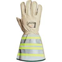 Superior Glove Works Ltd. 365DLXFTL-M Gants de monteur de lignes pour lhiver avec bandes r&eacute;fl&eacute;chissantes 6" Endura, Moyen, Paume en Cuir de cheval, Doublure en Thinsulate