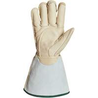 Superior Glove Works Ltd. 365DLXFTL-M Gants de monteur de lignes pour lhiver avec bandes r&eacute;fl&eacute;chissantes 6" Endura, Moyen, Paume en Cuir de cheval, Doublure en Thinsulate