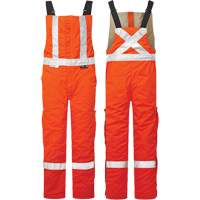 IFR Workwear USO525-MT UltraSoft&reg; 9 oz. High-Visibility Insulated Bib Pants, Medium (Tall), Orange