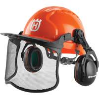 Casque de protection professionnel avec cache-oreilles pour foresterie, 12" la x 9-1/4" h  NL616 | TENAQUIP