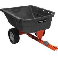 Husqvarna 584401901 Chariot basculant et pivotant en poly&eacute;thyl&egrave;ne, Plastique, Capacit&eacute; de 12,5 pi³