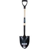 Aurora Tools NN243 Round Point Shovel, Tempered Steel Blade, Hardwood, D-Grip Handle
