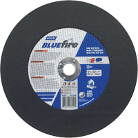 Norton 66252843253 BlueFire&reg; Chop Saw Wheels, 14" x 7/64", 1" Arbor, Type 01/27, Zirconia Alumina, 4365 RPM