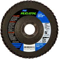 Norton 66623399212 Neon R766 Flap Discs, 5" x 7/8", Type 27, 40 Grit, Aluminum Oxide