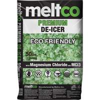 Meltco 40010 D&eacute;givreur &eacute;cologique de premi&egrave;re qualit&eacute;, Sac, 50 lb (22,7 kg), Point de fonte -25°C (-15°F)