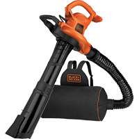 Black & Decker BEBL7000-CA 3-in-1 VacPack Leaf Blower/Vacuum/Mulcher, 250 MPH Output, Electric
