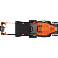 Black & Decker BEMW482BH Tondeuse &agrave; gazon avec poign&eacute;e confortable, Pouss&eacute;e, &eacute;lectrique, Largeur de coupe 17"