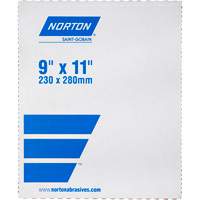 Norton 66261101160 Waterproof Sandpaper Sheets, 9" x 11", 120 Grit, Silicon Carbide