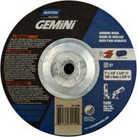 Norton 66252939259 Meule &agrave; tronçonner Gemini, 7" x 1/8", Arbre de 5/8"-11, Type 27, Oxyde d'aluminium, 8600 Tr/min