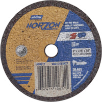 Norton 66243510671 Portable Small Diameter Reinforced Cut-Off Wheels - Norzon Plus, 3" x 1/16", 3/8" Arbor, Type 1, Ceramic, 25465 RPM