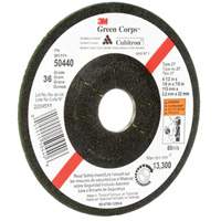 3M AB50440 Green Corps Flexible Grinding Wheel, 4-1/2" x 1/8", 7/8" Arbor, Ceramic, Type 27