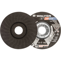 Walter Technologies Pour Surface 11T142 Meules &agrave; tronçonner renforc&eacute;es Zipcut pour meuleuse &agrave; angle droit, 4-1/2" x 3/64", Arbre de 7/8", Type 27, Oxyde d'aluminium, 13 300 Tr/min