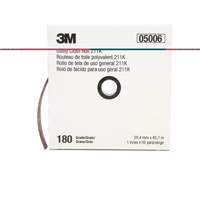 3M AB05006 Utility Roll 211K, Aluminum Oxide, 1" W x 150' L, 180 Grit