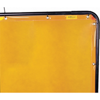 Weld-Mate NT889 Welding Screen and Frame, Yellow, 8' x 6'