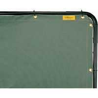 Weld-Mate NT894 Welding Screen and Frame, Olive, 6' x 6'