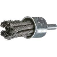 Knot Wire End Brush, 1" Dia., 0.02" Wire Dia., 1/4" Shank  BX358 | TENAQUIP