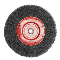 Osborn 0009900900 Brosses &eacute;conomiques &agrave; fils cr&ecirc;p&eacute;s - Face &eacute;troite, 6" dia., Fils 0.014, Arbre 2"