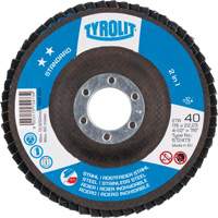 Tyrolit 34704777 Standard 2 In 1 Flap Disc Wheel, 5" x 7/8", Type 29, 80 Grit, Zirconium