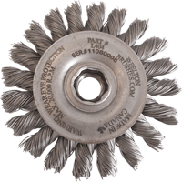 Pack of 10 - 3//4 Diameter Crimped Wire End Brush 1 Trim.005 Fill Diameter Felton Brushes E210 20000 RPM Steel Fill