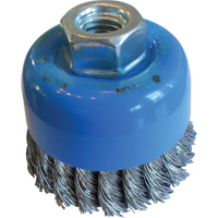 Pack of 10 - 3//4 Diameter Crimped Wire End Brush 1 Trim.005 Fill Diameter Felton Brushes E210 20000 RPM Steel Fill