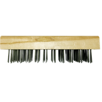 Felton Brushes SB104 Flat Wire Butcher Block Brushes, Flat Steel Wire, 5 x 10 Wire Rows, 7-5/8" Long