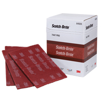 Scotch-Brite™ 7447 Hand Pads, Aluminum Oxide, 9" x 6", Very Fine Grit  NU902 | TENAQUIP